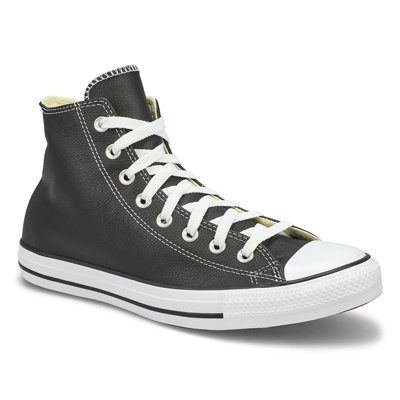 Mns Chuck Taylor All Star Leather Hi Top Sneaker - Black