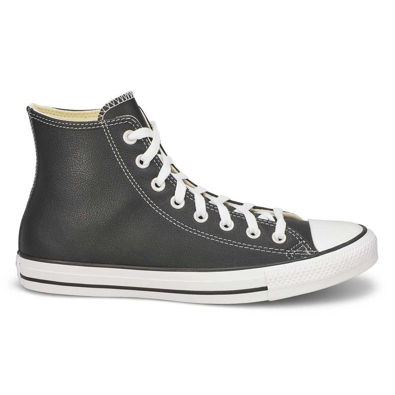 Baskets hautes en cuir CHUCK TAYLOR ALL STAR LEATHER HI TOP, noir, hommes