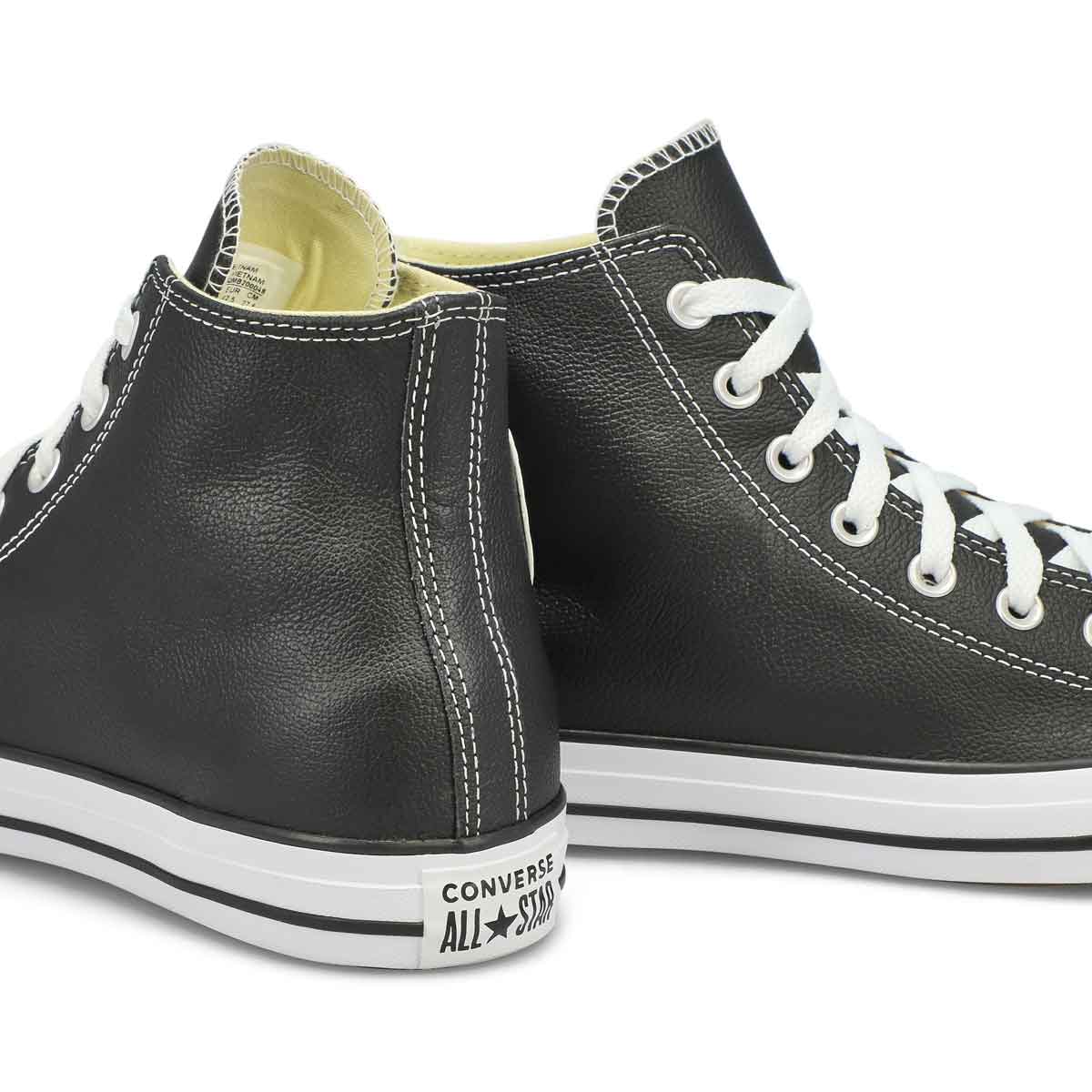 Men's Chuck Taylor All Star Leather Hi Top Sneaker - Black