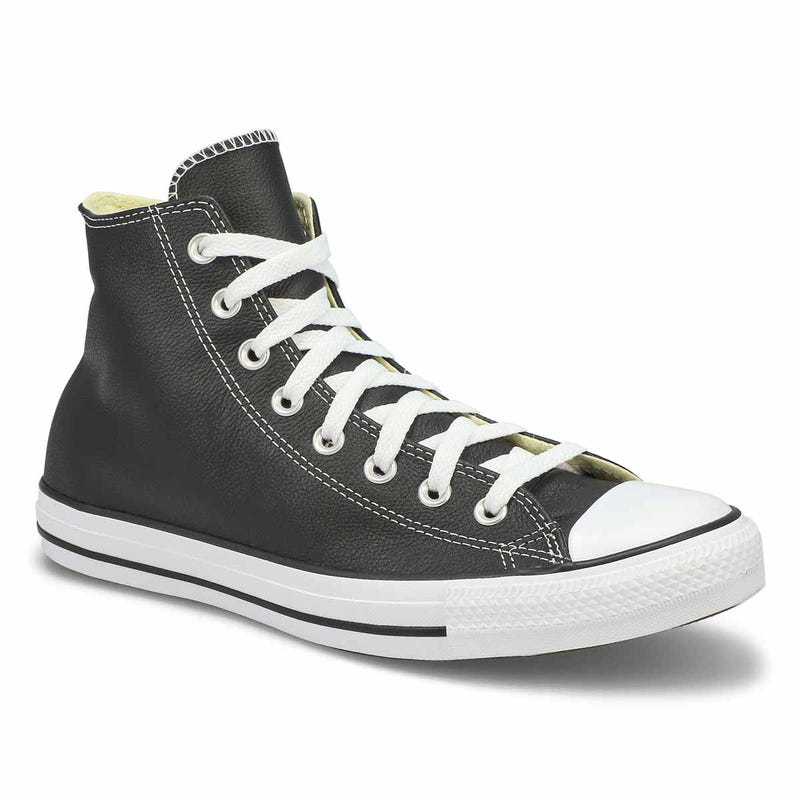 Baskets hautes en cuir CHUCK TAYLOR ALL STAR LEATHER HI TOP, noir, hommes