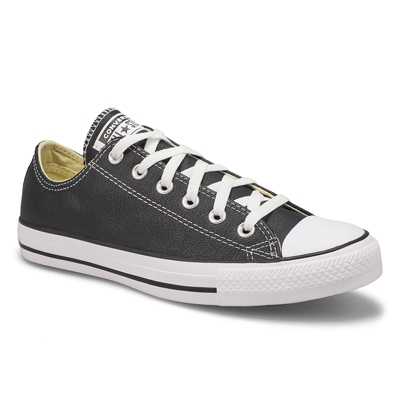 Lds Chuck Taylor All Star Leather Sneaker - Black