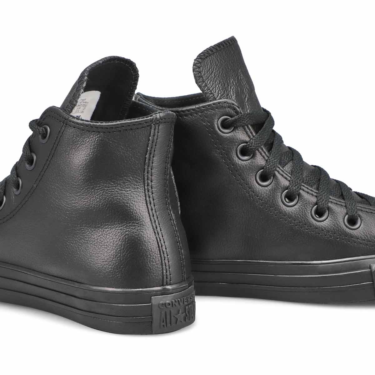 Women's Chuck Taylor All Star Leather Hi Top Sneaker - Black Mono