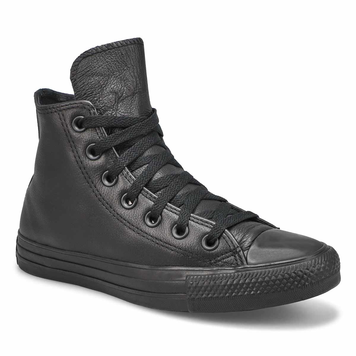 Women's Chuck Taylor All Star Leather Hi Top Sneaker - Black Mono