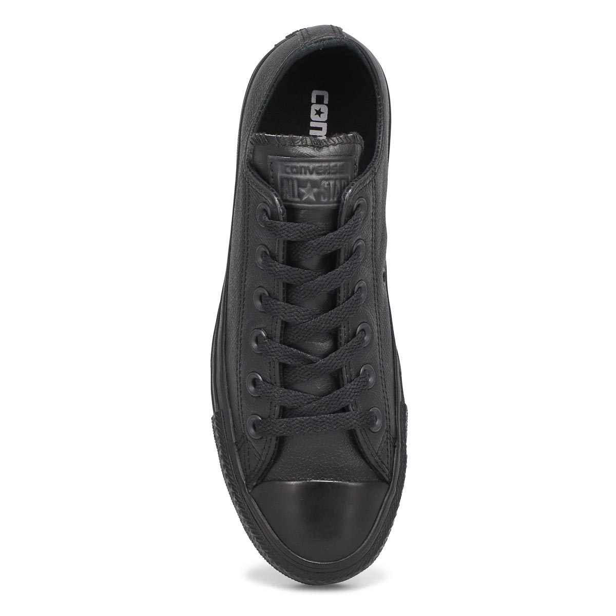 Lds CTAS Leather Ox Sneaker-Black Mono