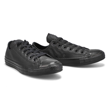 Lds Chuck Taylor All Star Leather Sneaker - Black 