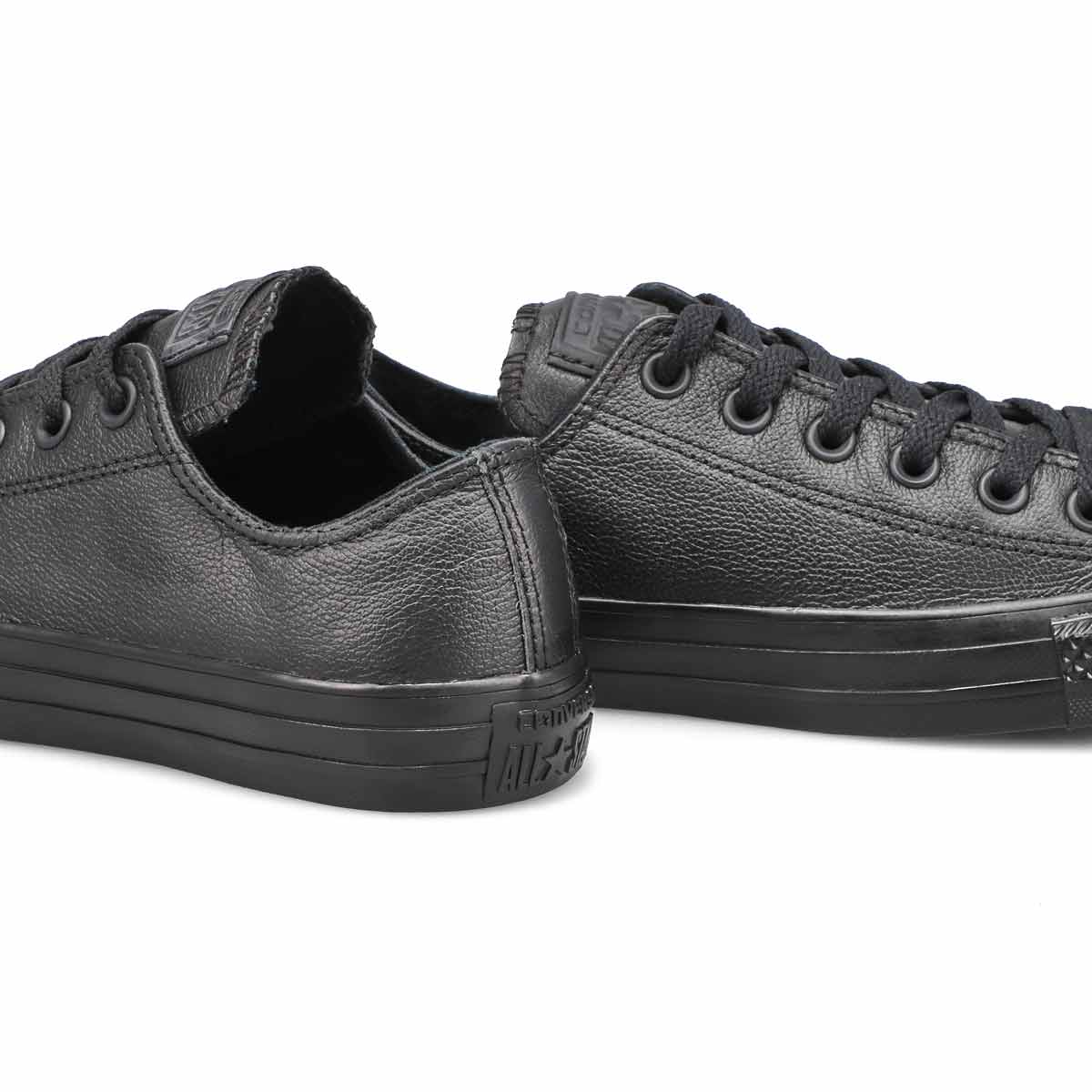 Lds Chuck Taylor All Star Leather Sneaker - Black Mono