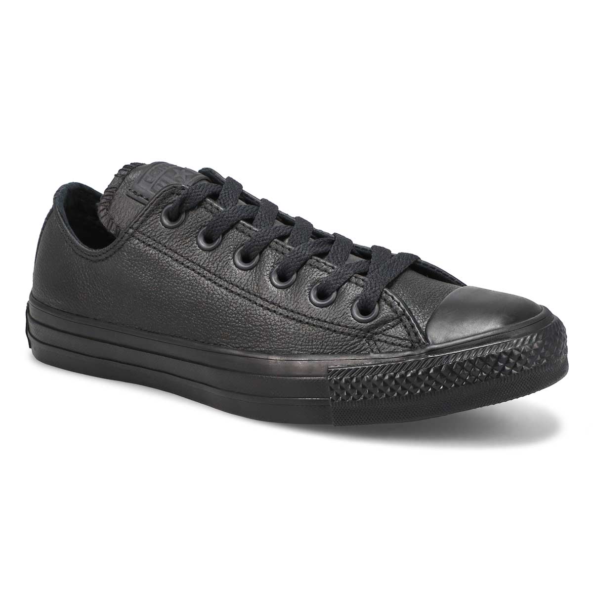 Lds Chuck Taylor All Star Leather Sneaker - Black Mono