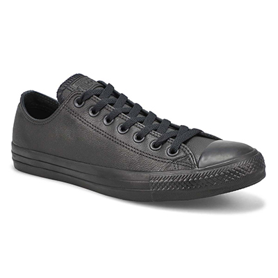 Mns CTAS Leather Ox Sneaker-Black Mono