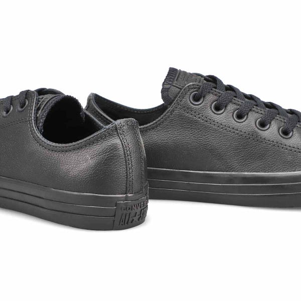 Men's Chuck Taylor All Star Leather Sneaker - Black Mono