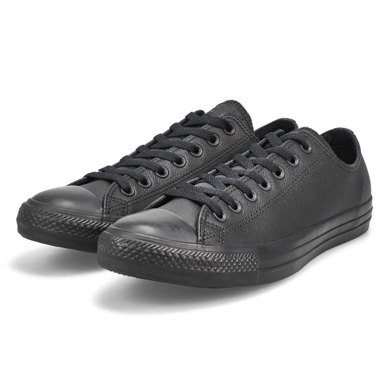 Men's Chuck Taylor All Star Leather Sneaker - Black Mono