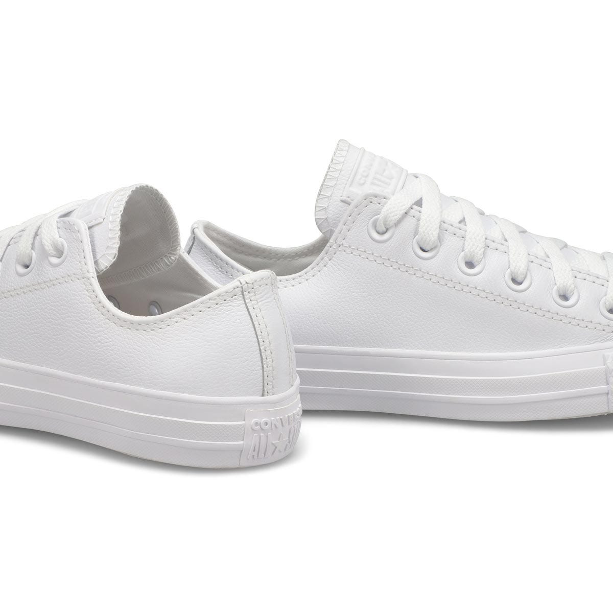 Baskets CHUCK TAYLOR ALL STAR LEATHER OX, blanc mono, femmes