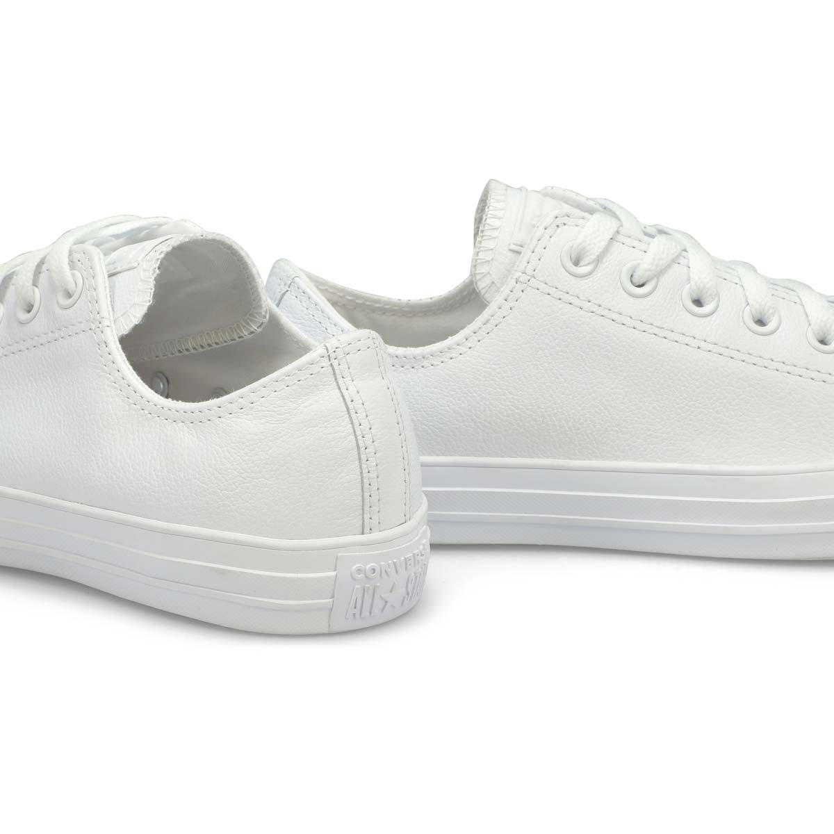 Baskets en cuir CHUCK TAYLOR ALL STAR LEATHER, blanc mono, hommes