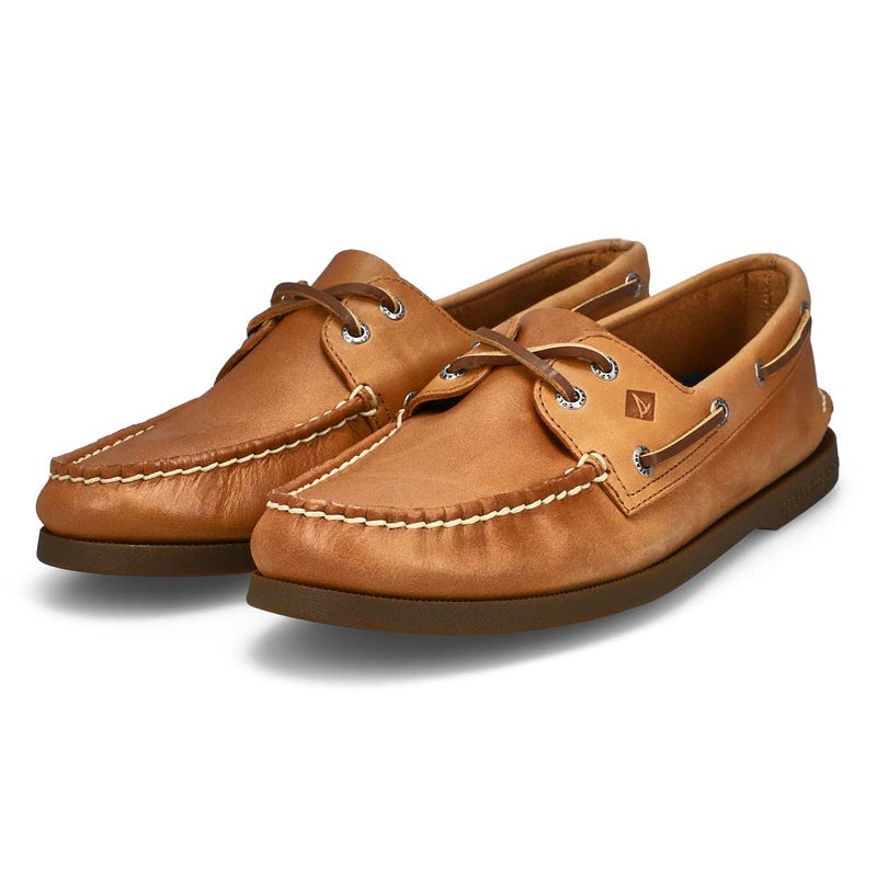Chaussure bateau à 2 œillets A/O 2-EYE, brun sahara, hommes