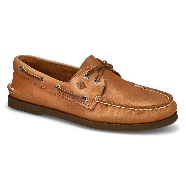 Chaussure bateau à 2 œillets A/O 2-EYE, brun sahara, hommes