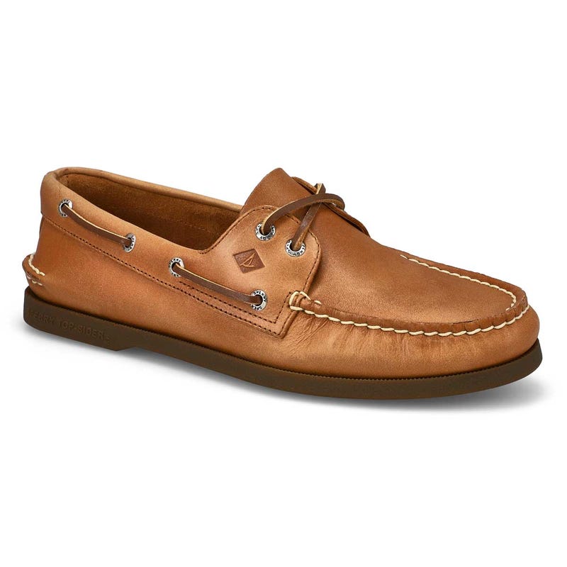 Chaussure bateau à 2 œillets A/O 2-EYE, brun sahara, hommes