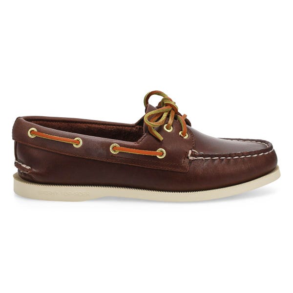 Women's  Authentic Original 2-eye Leather Boat Shoe- Brown