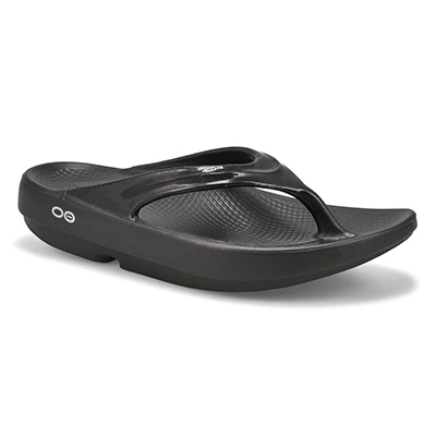 Lds OOlala Thong Sandal - Black/Black