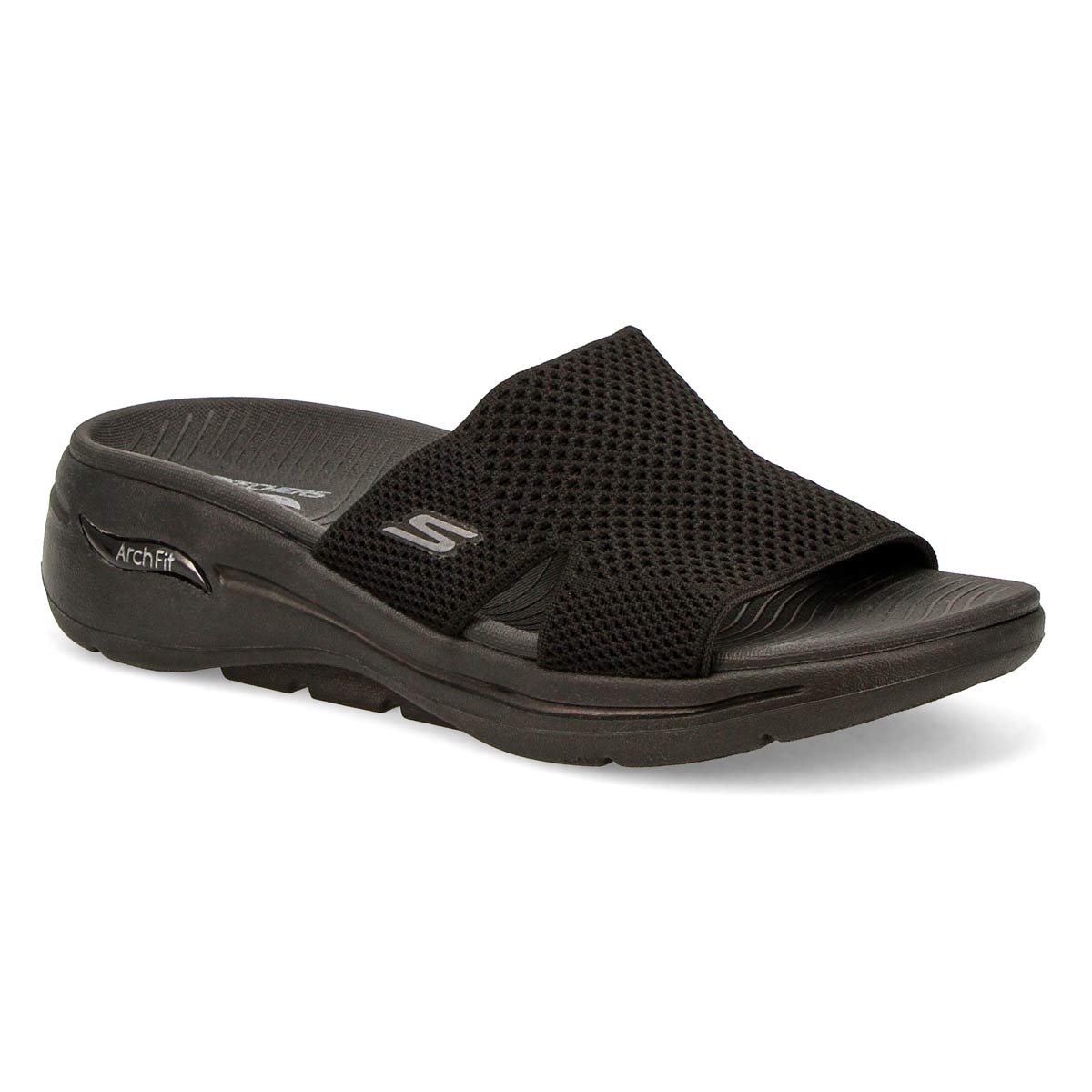 Skechers Women's Go Walk Arch Fit Sandal - Bl | SoftMoc.com