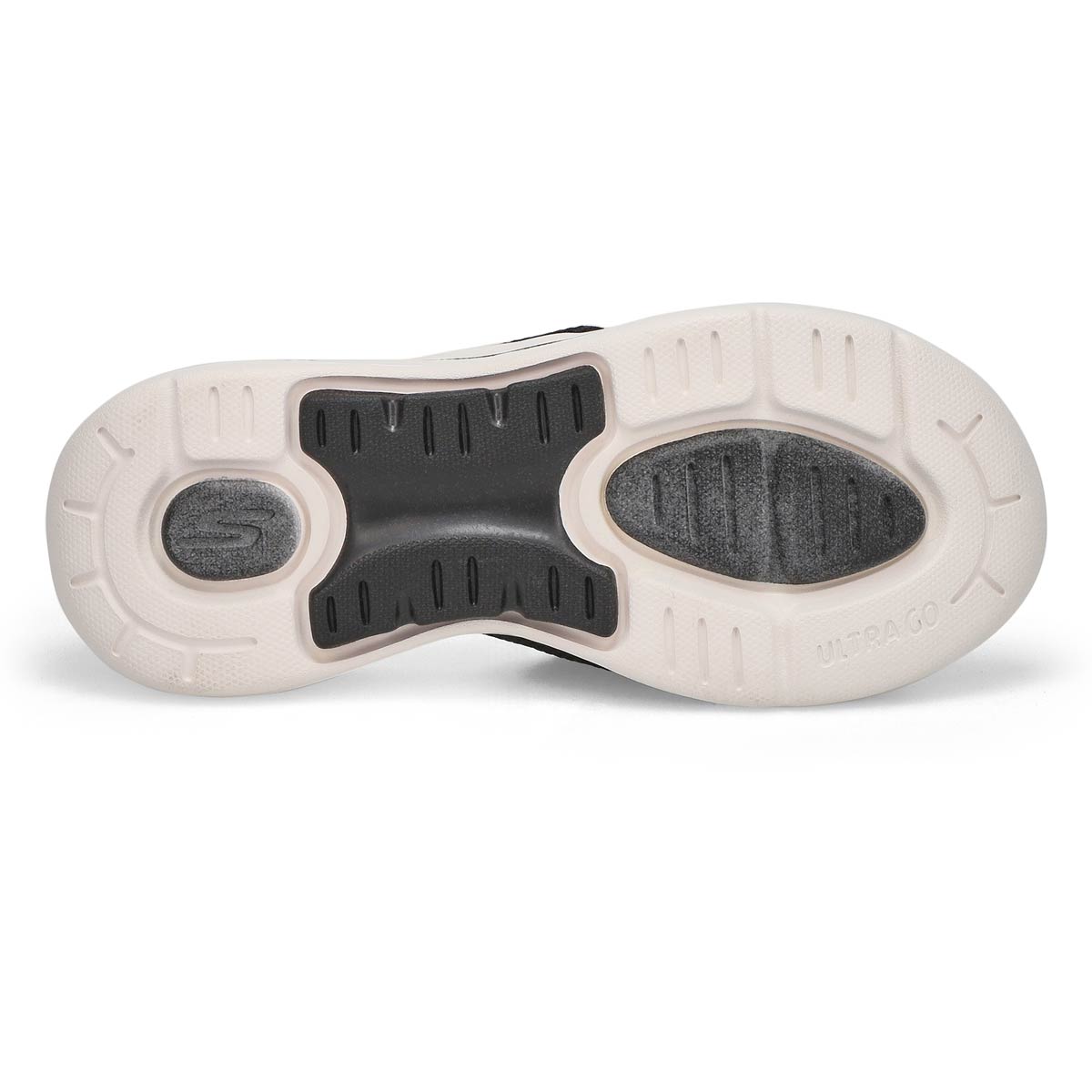 Lds Go Walk Arch Fit Slide Sandal-Blk/Wht