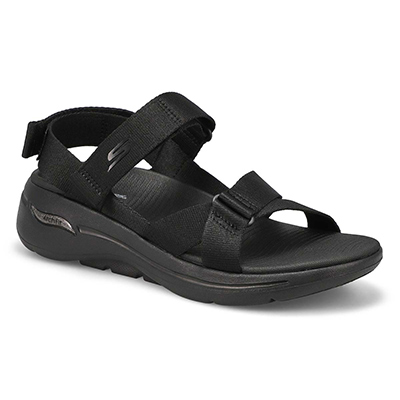 Lds Go Walk Arch Fit Sandal - Black