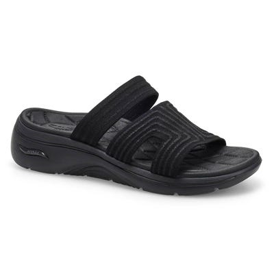 Lds Go Walk Arch Fit 2.0 Sandal - Black/Black