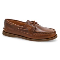 Chaussure bateau A/O 2-Eye en cuir pour femmes - Brun