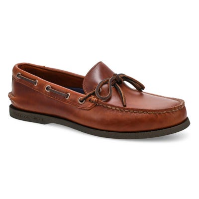 Chaussure bateau pour homme A/O 1-Eye en cuir – Brun