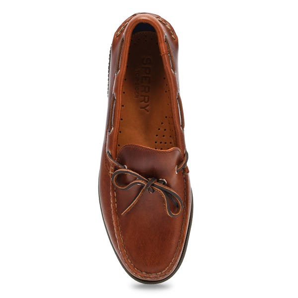 Chaussure bateau homme A/O 1-Eye en cuir – Brun