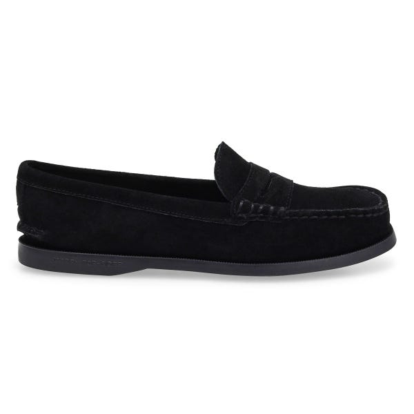 Mocassin Authentique Original pour femmes - daim noir