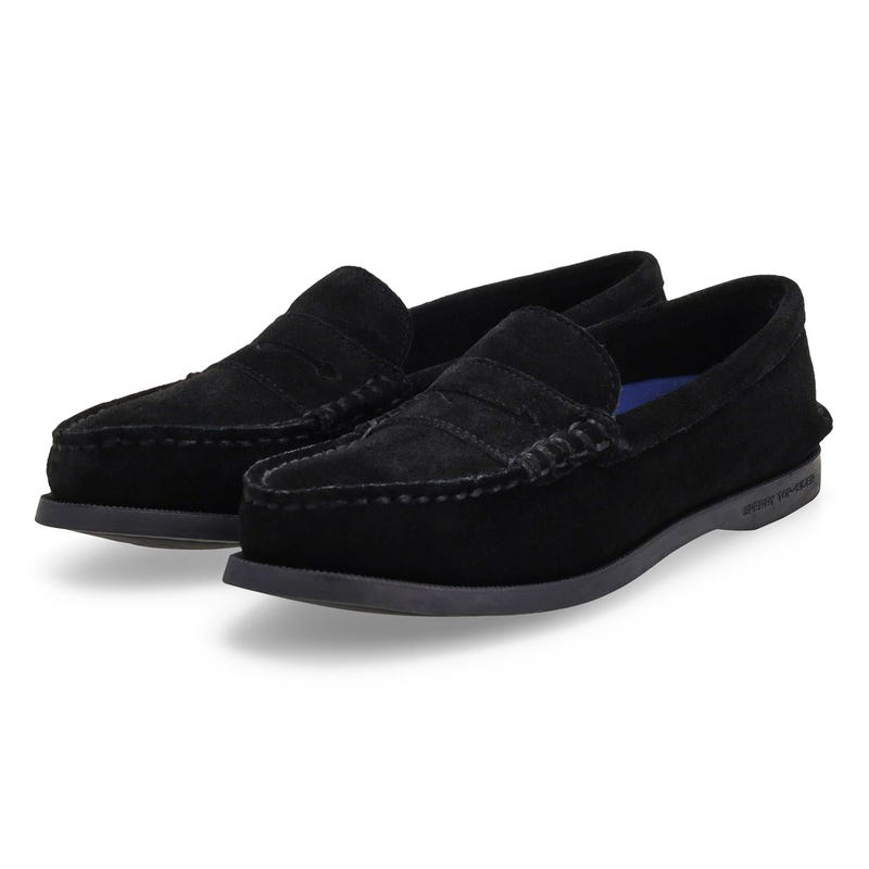 Mocassin Authentique Original pour femmes - daim noir