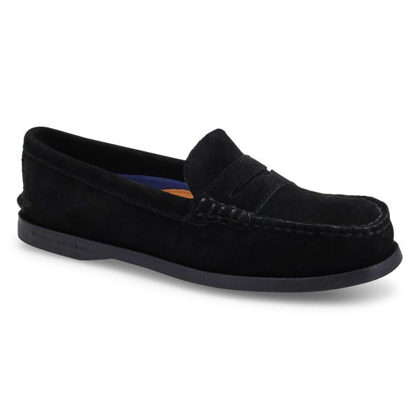 Mocassin Authentique Original pour femmes - daim noir