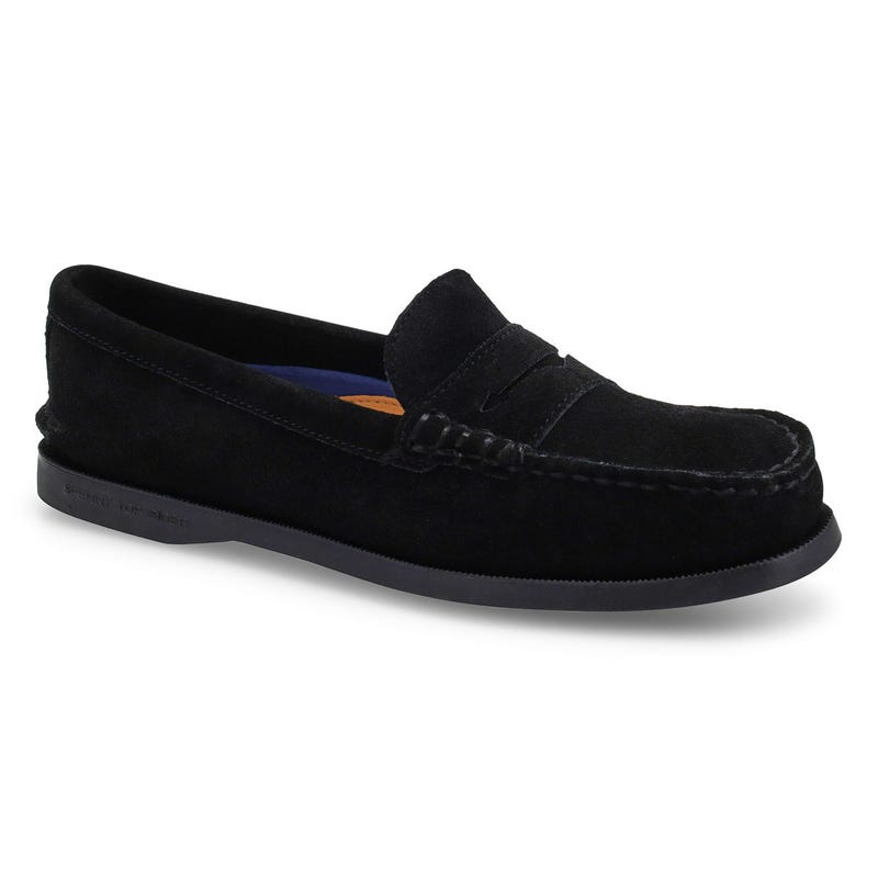 Mocassin Authentique Original pour femmes - daim noir