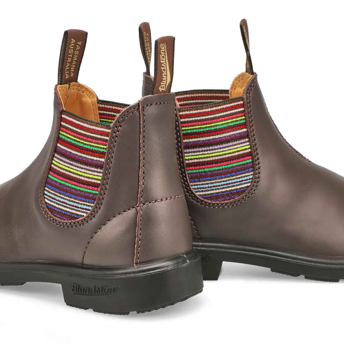 Unisex 1413 - Kids Boot - Brown Striped Elastic