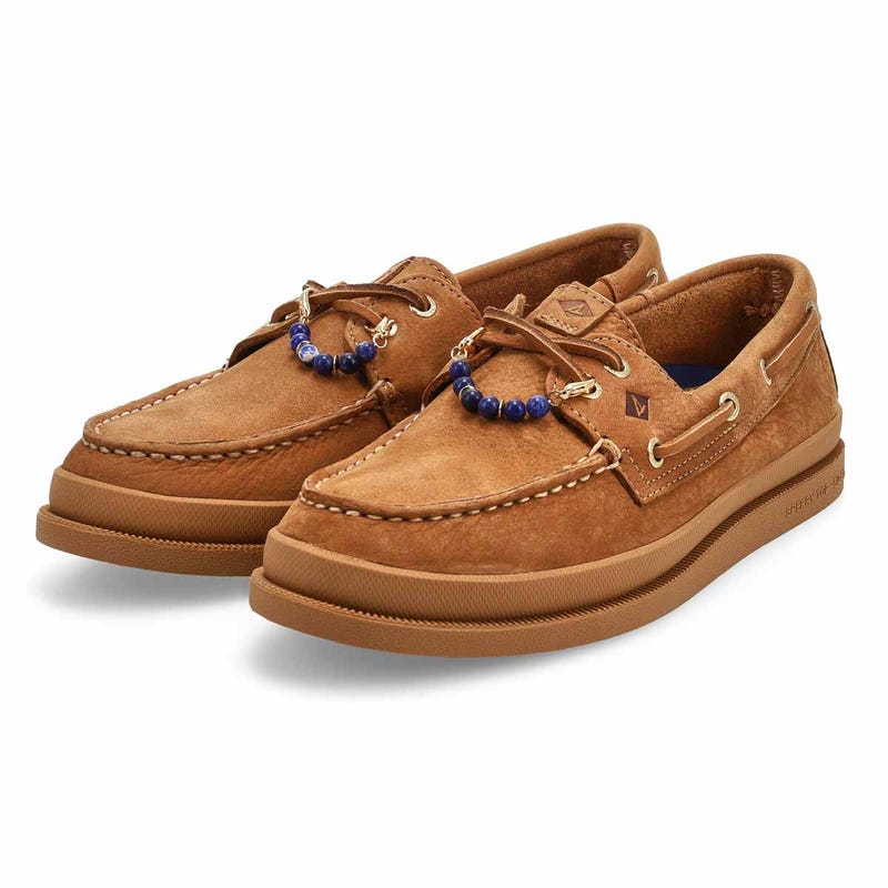 Women's A/O 2-Eye Mudguard Leather Boat Shoe - Tan