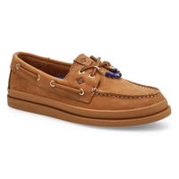 Chaussure bateau en cuir A/O 2-EYE MUDGUARD, havane, femmes