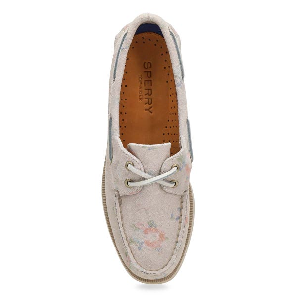 Women's A/O 2-Eye Suede Boat Shoe - Floral