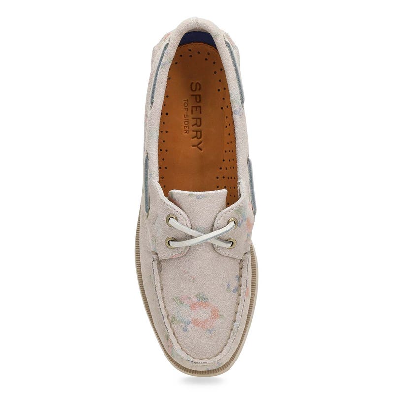 Women's A/O 2-Eye Suede Boat Shoe - Floral
