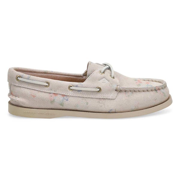 Women's A/O 2-Eye Suede Boat Shoe - Floral