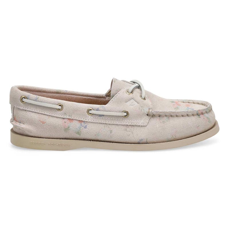 Women's A/O 2-Eye Suede Boat Shoe - Floral