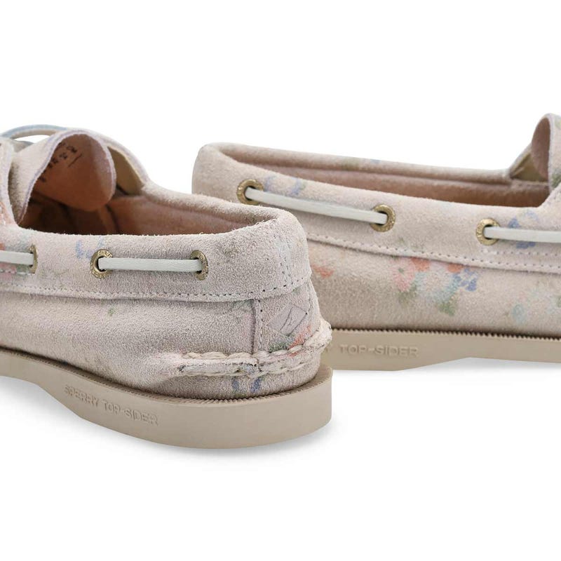 Women's A/O 2-Eye Suede Boat Shoe - Floral