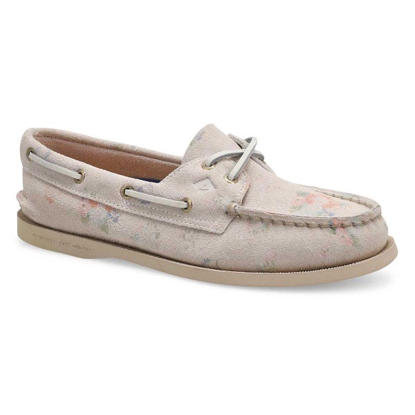 Women's A/O 2-Eye Suede Boat Shoe - Floral