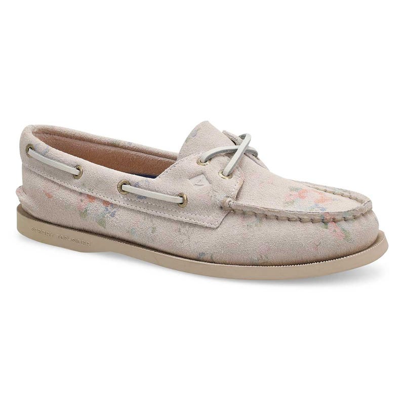 Women's A/O 2-Eye Suede Boat Shoe - Floral