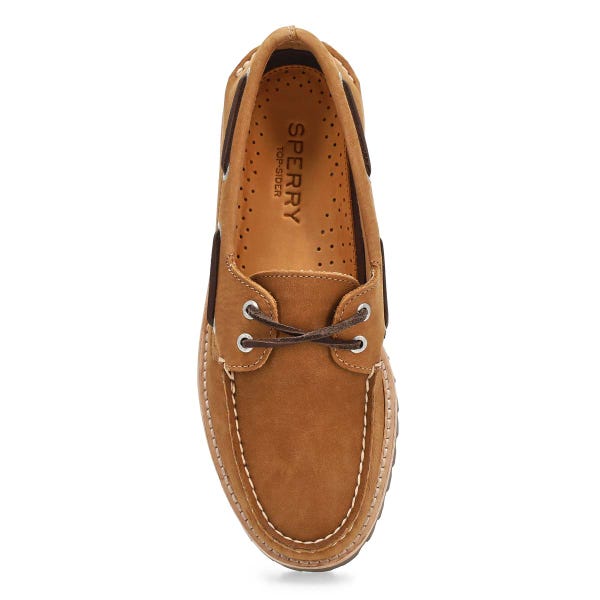 Women's A/O 2-Eye Low Lug Leather Boat Shoe - Linen