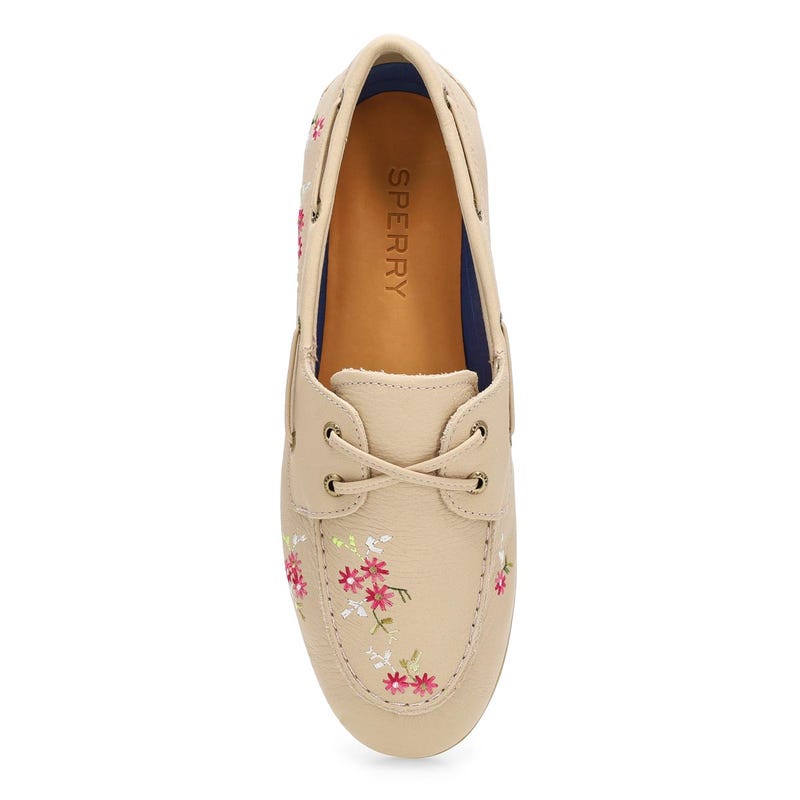Chaussure bateau en cuir SLIMBOAT, opale, femmes