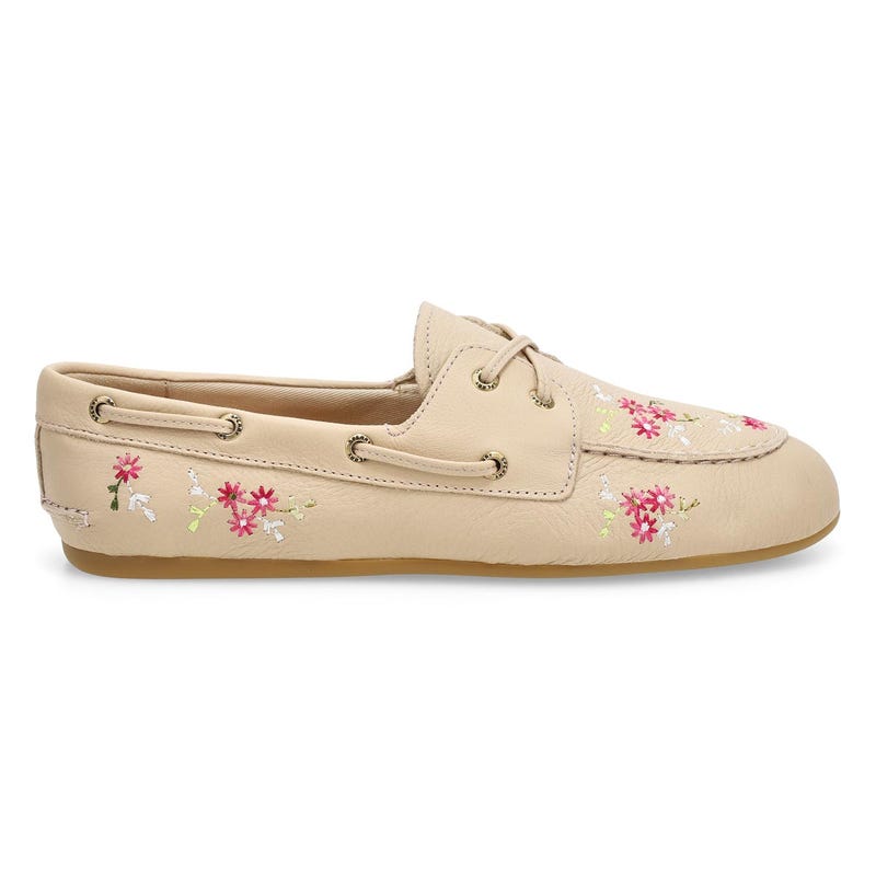 Chaussure bateau en cuir SLIMBOAT, opale, femmes