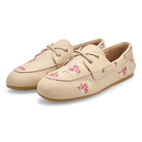 Chaussure bateau en cuir SLIMBOAT, opale, femmes