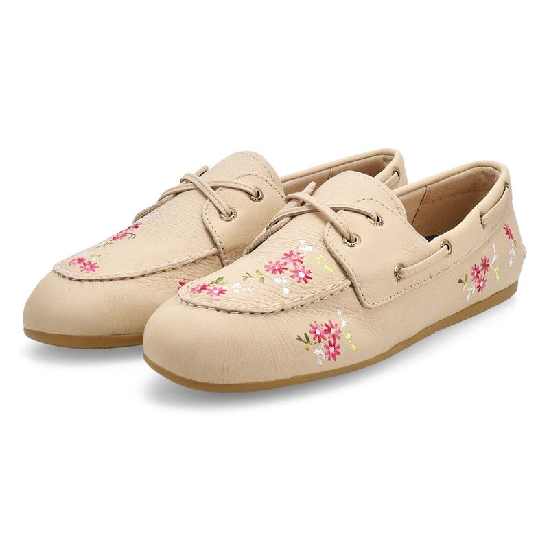 Chaussure bateau en cuir SLIMBOAT, opale, femmes