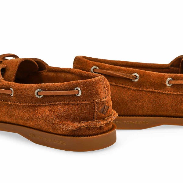 Chaussure bateau pour femmes A/O 2-Eye – suède brun