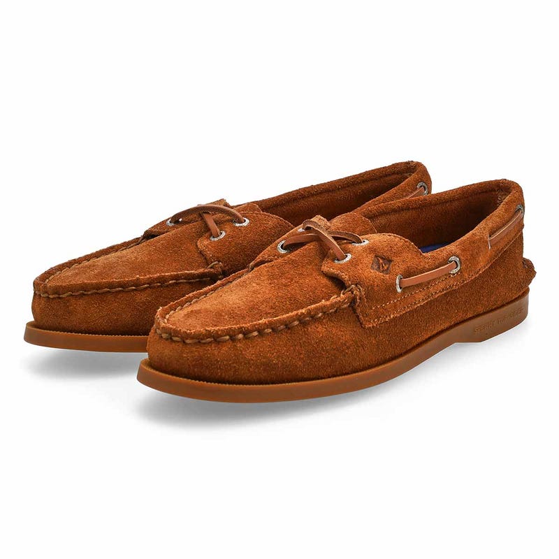 Chaussure bateau pour femmes A/O 2-Eye – suède brun