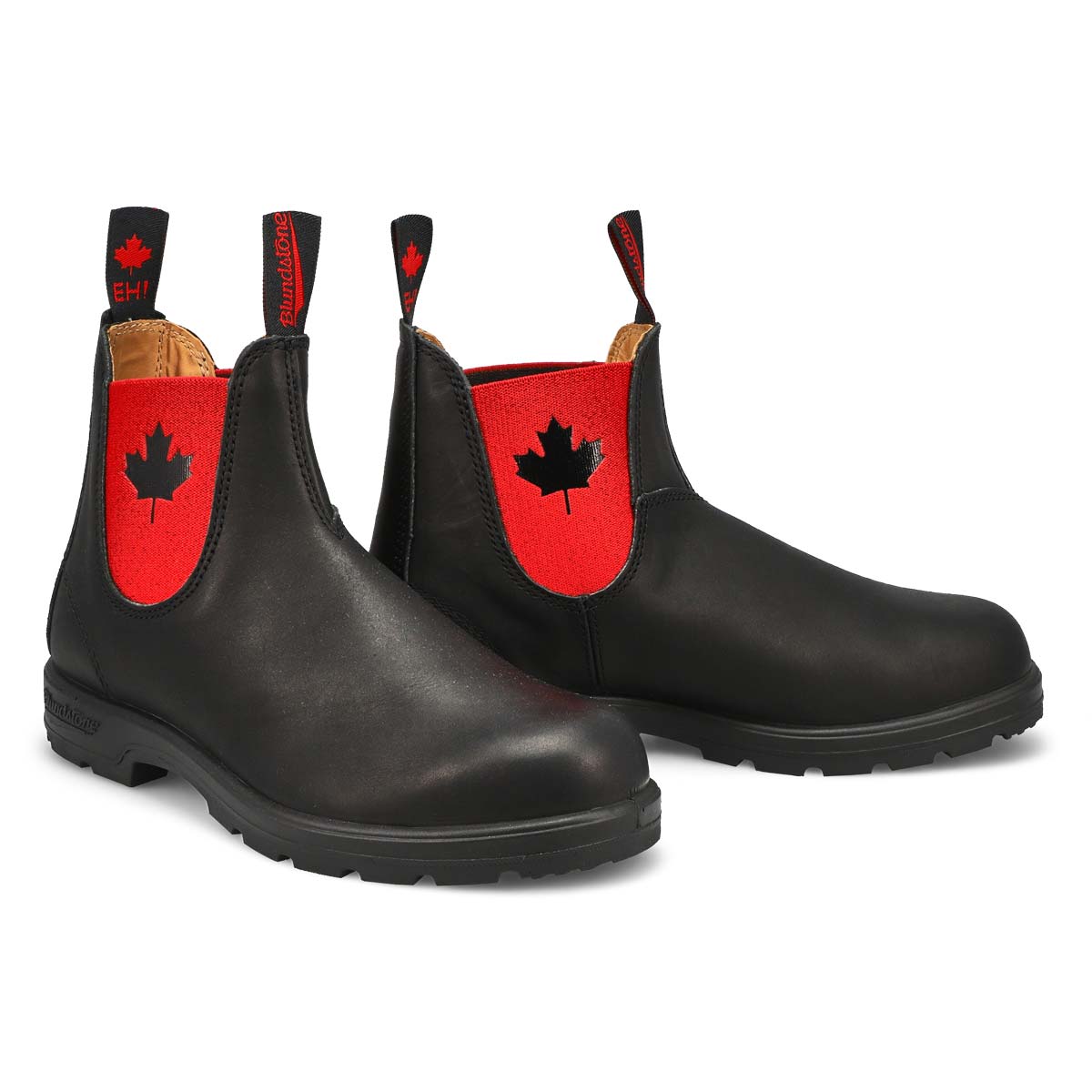 Bottes HBD CANADA EH, noir/rouge, unisexes